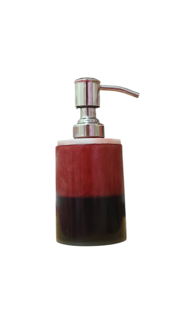 Soap Dispenser - Maroon and Black